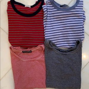 Brandy Melville Lot of 4 Short Sleeve Tshirts